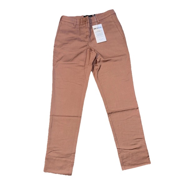 Wildfang Pants - Wildfang The Empower Trouser Rose Brown Tapered Leg Pants Size 6 NWT